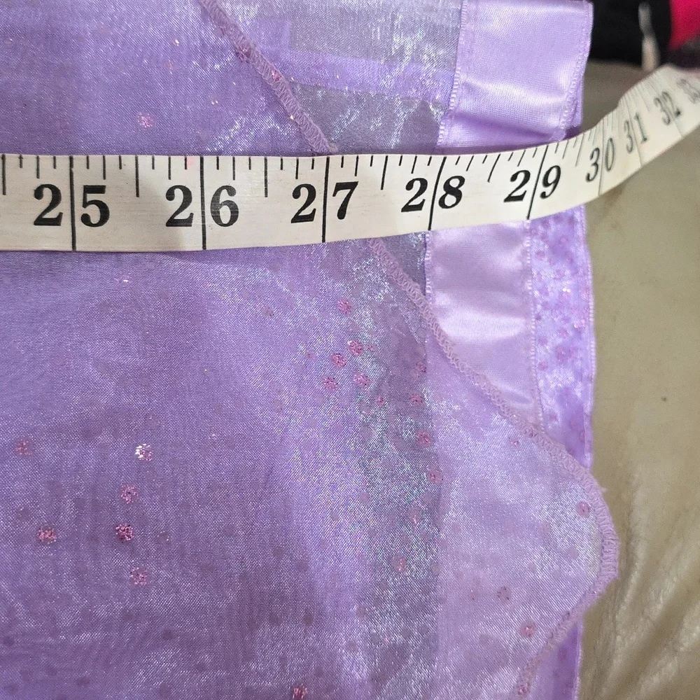 Disney Sophia The First Girl's Purple Party Dress Sparkly Lined Zips 6/6X *READ*